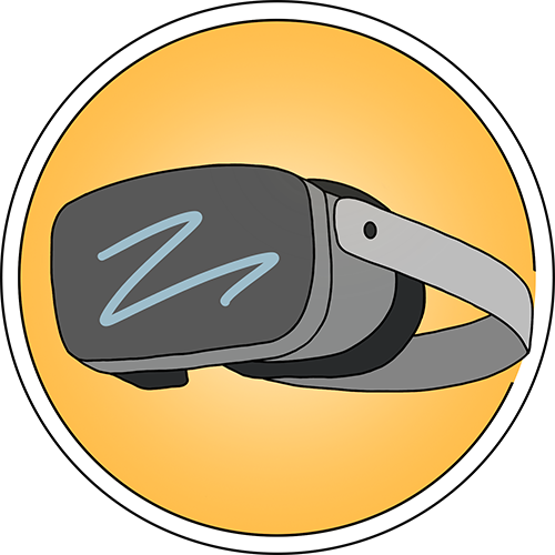 Eine VR-Brille